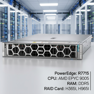 Serveur Rack 2U de Stockage de Centre de Données d'Entreprise Dell PowerEdge R7715 avec Processeur AMD EPYC de Haute Qualité – Fournisseur et Grossiste pour le Marché Mondial - Product Image 1