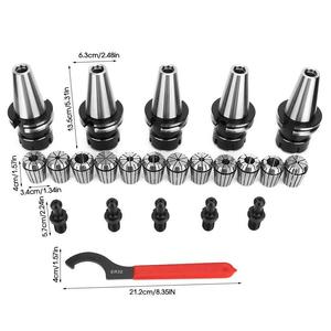 CNC Machine Tools CAT40 Er32 Collet Chucks <span class=keywords><strong>5</strong></span> piezas CAT40 Portaherramientas con 12 piezas <span class=keywords><strong>ER</strong></span> 32 pulgadas Collet Set - Product Image 6