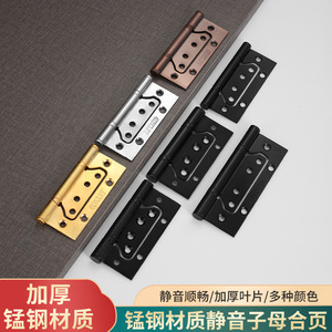 Charnière de meuble en acier au manganèse, roulement silencieux, montage en surface, pour porte pliante, design minimaliste - Product Image 3