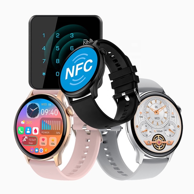 Vanssa HK85 NFC BT Call Phone Talking Smartwatch Blood Health Oxygen Sleep Sport Fitness tracker Alipay Smart Watch HK85