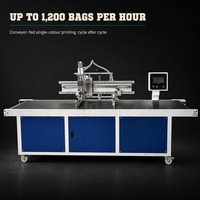 Machine d'impression sérigraphique automatique pour sacs non tissés, robuste, avec moteur servo AC, panneau de commande CNC, performances stables et haute efficacité
