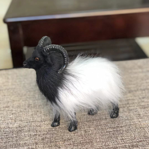Venta al por mayor de fábrica, juguete de peluche de <span class=keywords><strong>cabra</strong></span> <span class=keywords><strong>Boer</strong></span> hecho a mano, figurita de oveja, decoración del hogar para niños, regalo al aire libre, simulación de piel, granja de animales - Product Image 6
