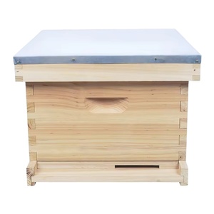 ZHILI BEE Nueva Caja de Cría Profunda Langstroth de 10 Cuadros Menger Bee, Equipo para Apicultura de Madera de Abeto Chino, 505*230*245mm, 2 Años de Garantía - Product Image 1