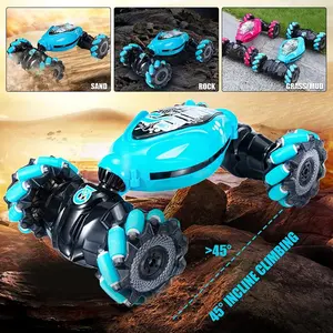 2.4Ghz Stunt Twist RC Car Double Sided Vehicle, Carro De Juguete a Controle Remoto Gesture Sensing RC Stunt Car para Crianças