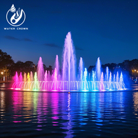 Fontaines musicales extérieures à haute pression fournies en usine pulvérisateur à Jet de buse de cascade de Style feux d'artifice pour paysage de jardin en pierre