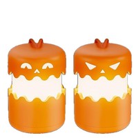 Lanterne citrouille LED pliable, nouveauté très demandée, veilleuse d'Halloween amusante et portable pour la décoration intérieure de fête
