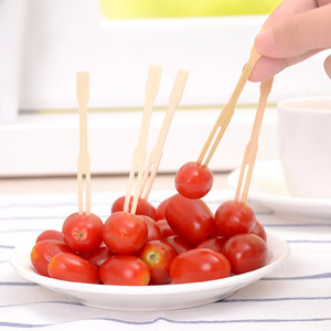 Palillos de Bambú Baratos para Frutas, Palillos para Comida, Tenedores para Aperitivos de Fábrica China - Product Image 1