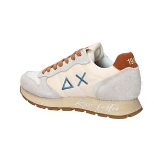 Sun68 Men's <b>Sneakers</b> Z36104 Cream 3 Cm Heel <b>Canvas</b> Trendy Shoes - Product Image 5