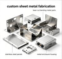 Boîtier métallique sur mesure de haute précision en acier inoxydable 304, découpé au laser, soudé et thermolaqué pour équipement industriel