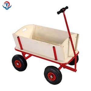 Opvouwbare 4 Wiel Houten Serveren <span class=keywords><strong>Wagon</strong></span> Strand Hulpmiddel Speelgoed Thee Winkelwagen - Product Image 3