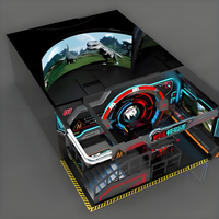 Équipement de cinéma intérieur en orbite de vol à œil nu 10D simulateur de plate-forme rotative à écran de 360 degrés pour les téléspectateurs