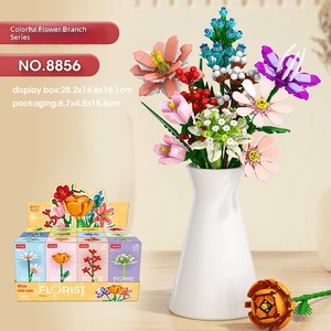 Blocs <span class=keywords><strong>de</strong></span> construction créatifs DIY 2026 pour la décoration <span class=keywords><strong>de</strong></span> bouquets <span class=keywords><strong>de</strong></span> plantes, fleurs gerbera, lys, camélia, modèle <span class=keywords><strong>de</strong></span> briques, jouets cadeaux pour filles - Product Image 5