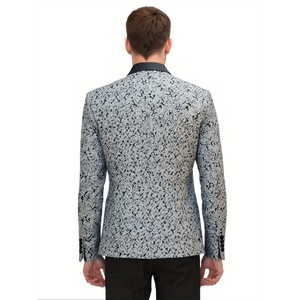3-Piece Men's Business <b>Suits</b> Set Customized Colors Jacquard Notched Collar Breathable Italian/British Anti-Wrinkle Casual Life - Product Image 3