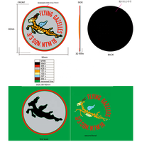 Patch tactique en caoutchouc PVC 3D personnalisé, auto-agrippant, multicolore, accessoire de mode pour vêtements, sacs et accessoires