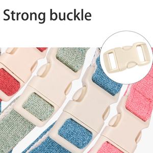 Beirui verstellbare Leinen Baumwolle benutzer definierte hochwertige bequeme gepolsterte Manufaktur Haustier Zubehör Hunde halsband Leine <span class=keywords><strong>Walking</strong></span> Set - Product Image 4
