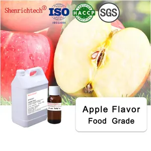 Produttore di qualità liquido doppia mela rossa sapore di mela per gelato bevanda succo di frutta e sapore di frutta