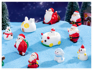 Décorations de Noël religieuses en résine, rennes, cheminée, pingouin, lapin, maison, bonhomme de neige, décorations de vacances, miniatures de jardin, jouets du Guangdong - Product Image 6