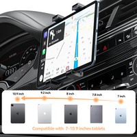 Penyangga Tablet & Ponsel untuk Mobil, Dudukan di Ventilasi AC Mobil, Kualitas Tinggi, Grosir Pabrik, Bahan ABS