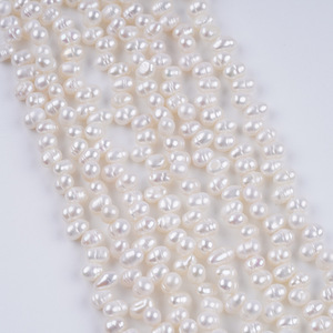 Wholesale White Freshwater 4.5-5mm Rice Shaped <b>Pearl</b> Necklace Head Hole DIY Semi-Finished Accessory <b>Loose</b> <b>Pearls</b> String - Product Image 3