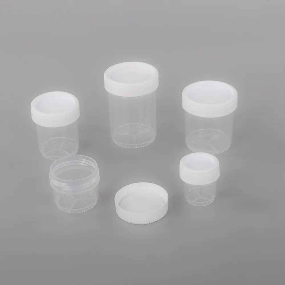 Wegwerp Steriele Urinecontainer 100Ml Gediplomeerd Medisch Laboratorium Plastic Urinetest Collectie Witte Urinebeker