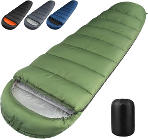 Sac de transport de compression pour momie en plein air sac de couchage d'hiver chaud avec tissu polyester de remplissage en fibre creuse pour le camping Factory Direct - Product Image 1
