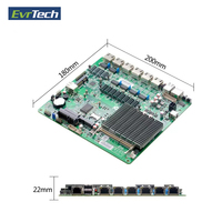ITX Intel J1900 DDR3 Tanpa Kipas VGA Display 6 Port LAN RJ45 Ethernet Server Pfsense Firewall Motherboard Industrial