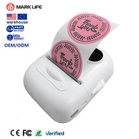 Imprimante d'étiquettes thermique portable Marklife P50, mini, USB/sans fil, 203 dpi, format de papier 58 mm, sans encre, certifiée ROHS, en stock