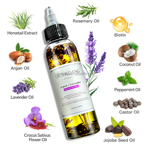 Superventas, 120ml, logotipo personalizado, biotina, crecimiento del cabello, hierbas orgánicas naturales suaves, hierbas para el crecimiento del cabello, aceite de etiqueta privada - Product Image 2