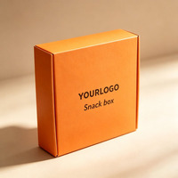 Caja de Cartón Reciclable para Snacks, Resistente a la Grasa, con Espacio para Salsas, Caja Personalizada para Sushi