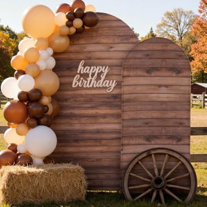 Coperture per <span class=keywords><strong>Arco</strong></span> Bianche 'Congrats Grad' con Parte Superiore Arrotondata, Sfondo Bifacciale per Decorazioni di Laurea, Matrimonio, Eventi e Feste, Personalizzabile - Product Image 3