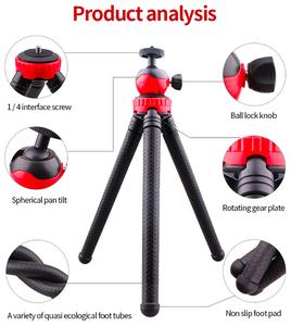 Tré<span class=keywords><strong>pied</strong></span> de pieuvre <span class=keywords><strong>Flexible</strong></span> Portable pour téléphone Portable support à un <span class=keywords><strong>pied</strong></span> Selfie bâton pour téléphone Dslr Mini caméra tré<span class=keywords><strong>pied</strong></span> - Product Image 6