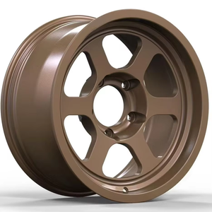 ล้อแม็กซ์ HRW PROJECT Te37 ขนาด 18 นิ้ว 4x4 ออฟโรด ขอบเว้า 5x127 6x139.7 สีบรอนซ์ขัดเงา สำหรับอัพเกรด  แบบฟอร์จ  ใหม่  ใช้ได้กับรถทั่วไป - Product Image 4