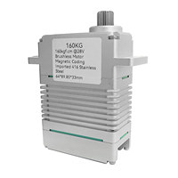 Servo de Alto Torque ZY-168HV 24V-28V sin Escobillas, 160KG, Carcasa 7075, Conector de 15 Pines, Suministro al por Mayor para Distribuidores de RC