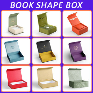[Chỉ tùy chỉnh] moq thấp tùy chỉnh giấy đặc biệt gấp hộp lật từ các tông sang trọng cứng nhắc hình cuốn sách Hộp quà tặng - Product Image 6