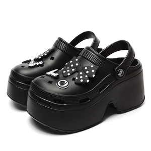 Chaussures Sabots et Mules d'Été pour Femmes, <span class=keywords><strong>Petit</strong></span> MOQ, Talons Plateforme Classiques Antidérapants en EVA pour Jardin, Personnalisables avec Breloques en Caoutchouc 3D - Product Image 1