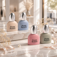 2026 Neu 13ml Leere Glasflasche für Nagellack mit Schraubverschluss, Silberdeckel, Lichtschutz-Probenfläschchen NP-S33 Spray Posee Beauty