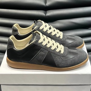 Chaussures de marche unisexes personnalisées, légères et respirantes, en cuir véritable, à lacets, tendance mode, semelle intermédiaire en caoutchouc - Product Image 1