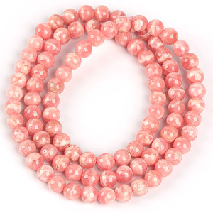 Pulseras de Piedra Roja Natural con Manchas, Venta al por Mayor, Alta Calidad, Tres Anillos, Pulseras de Rodocrosita Argentina para Regalos - Product Image 5