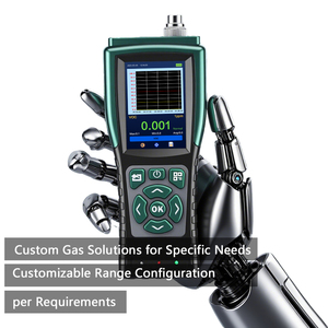 Bomba de succión Gas O2 CO2 CO EX Detector de gas de mano Alarma C2H4 C2H6O H2O2 Analizador PH3 <span class=keywords><strong>COCL2</strong></span> HBR HCL Detector de concentración PID - Product Image 5