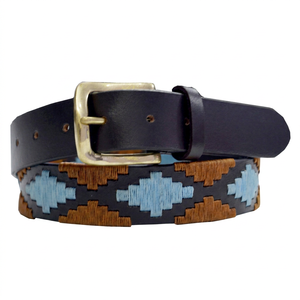 Ceinture Polo Homme en Cuir Véritable Faite à la Main, Style Gaucho, Cousue Main, Vente en Gros Direct Usine, Sacs et Étuis LPB-0045 - Product Image 1