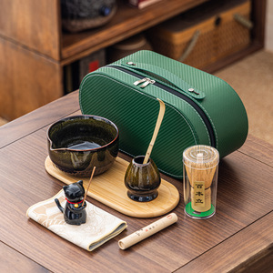 Juego de Tazón de Matcha Ecológico y Batidor de Bambú, Vajilla de Porcelana y Cerámica para Ceremonia del Té o Uso en Cafeterías - Product Image 3