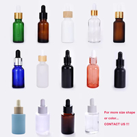 OEM OEM Botella de Vidrio Cuadrada Transparente Esmerilada de 15ML 30ML 50ML 100ML con Gotero para Aceite Esencial, Perfume y Difusor de Varillas