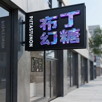 Lettres lumineuses RGB programmables, enseigne LED personnalisée et colorée pour bar, restaurant, logo