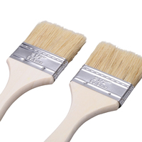 Ensemble de pinceaux multi-usages de haute qualité avec manche en plastique et en bois pour le travail de teinture, de vernissage, de collage et de nettoyage