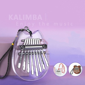 Venta al por Mayor de Mini Kalimba de 8 Teclas, Piano de Pulgar de Acrílico y Madera, Instrumento Musical de Percusión Orff para Niños, para Tocar y Presentar - Product Image 4