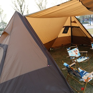 <span class=keywords><strong>Tente</strong></span> pyramidale renforcée à double tige de support, avec fenêtre en maille et aération au sol, pour <span class=keywords><strong>bivouac</strong></span>, équipement de protection et kit d'outils - Product Image 4
