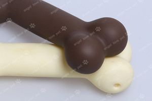 Jouet pour chien et chat en peluche super douce, en forme de pattes de poulet à double os, résistant aux morsures, peluche ours couineuse, résistant à la mastication, carotte de fête en forme de fruit - Product Image 5