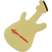 Bola Penghilang Stres Bentuk Gitar Logo Kustom, Gitar Elektrik, Pereda Stres, Mainan Penghilang Stres, Bola Stres