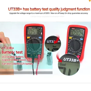 Multimètres de poche UNI-T UT33A+ UT33D+ UT33C+ UT33B+ - Voltmètre AC, testeur de résistance, multi-usages - Product Image 6