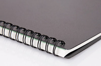 Carnet de notes ligné imperméable à spirale Wire-O, fournitures scolaires et de bureau en gros, cahiers en papier pierre, carnet A5 personnalisé à spirale